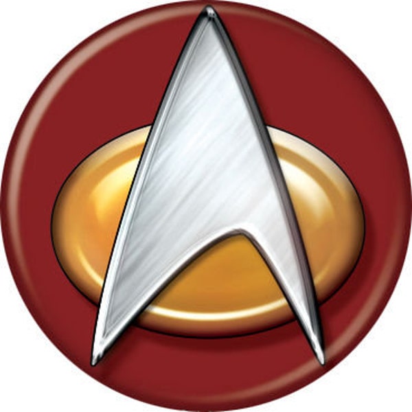STAR TREK Pinback Button Badge - Communicator Badge - Classic Tv - Round 1.25" Button