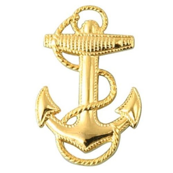 US NAVY Fouled Anchor Lapel Pin - United States Navy Midshipman USN Military Enamel Pin for Backpack Tie Shirt Trading Button Pinback