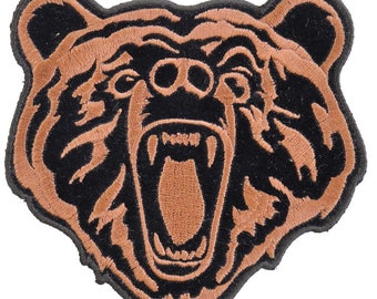 BROWN BEAR Large Embroidered Patch