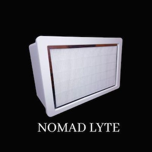 Lab Rat Model XS Nomad Lyte 10"x7" Flow Hood – Black Body with Custom Color Frame & Cover image 1