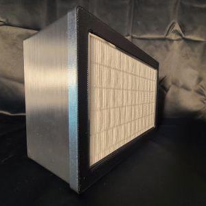 Lab Rat Model XS Nomad Lyte 10"x7" Flow Hood – Black Body with Custom Color Frame & Cover image 2