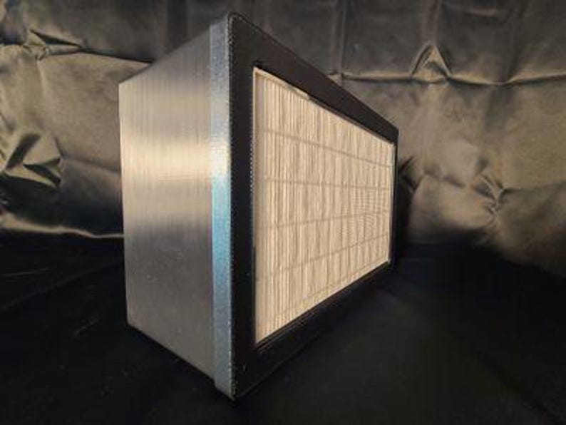 Lab Rat Model XS Nomad Lyte 10"x7" Flow Hood – Black Body with Custom Color Frame & Cover image 2