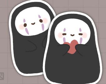 Spirited Away No Face Vinyl Sticker | Studio Ghibli
