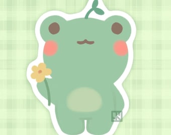Sprout Frog Vinyl Sticker