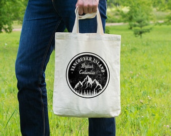 Vancouver Island Bag, Eco-Friendly Tote Bag, Vancouver Island Gifts, Wanderlust Tote Bag, Organic Cotton Bag, Hipster Tote Bag