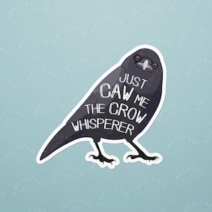 Crow Friend Sticker, Corvid Sticker, Laptop Stickers, Gifts for Bird Lovers, Cute Stickers, Crows and Ravens, Birdwatching Gift