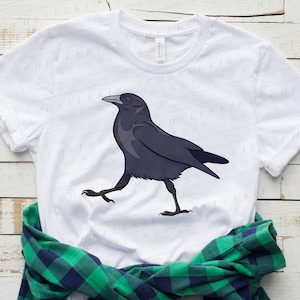 Crow Friend T-Shirt, Corvid Tee, Unisex Shirts, Gifts for Bird Lovers, Cute Shirt, Crows and Ravens, Birdwatching Gift