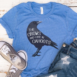 Crow Friend T-Shirt, Corvid Tee, Unisex Shirts, Gifts for Bird Lovers, Cute Shirt, Crows and Ravens, Birdwatching Gift