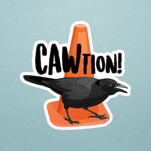 Crow Friend Sticker, Corvid Sticker, Laptop Stickers, Gifts for Bird Lovers, Cute Stickers, Crows and Ravens, Birdwatching Gift