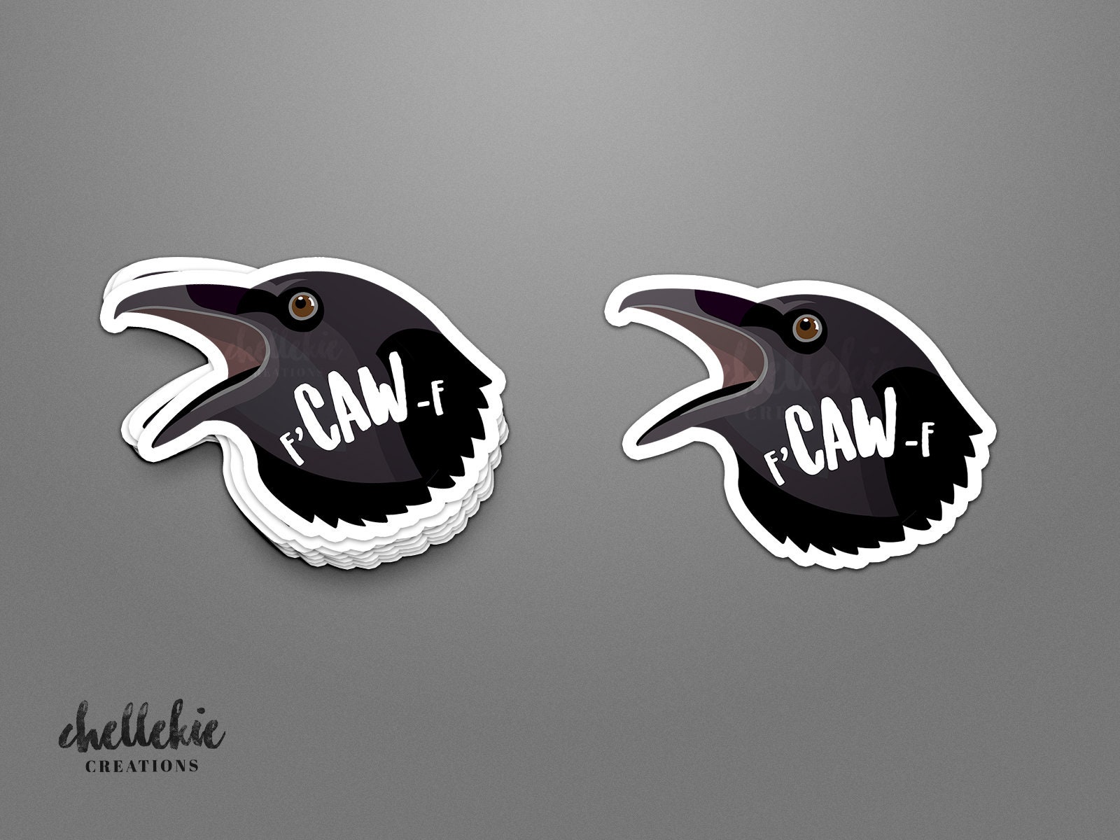 Crow Friend Sticker, Corvid Sticker, Laptop Stickers, Gifts for Bird ...