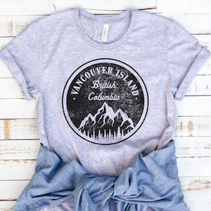 Vancouver Island T-Shirt, Unisex Shirts, West Coast Tee, Tops and Tees, Cute Shirt, Vancouver Island BC T-Shirt, Vintage Tee