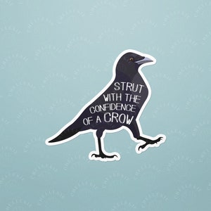 Crow Friend Sticker, Corvid Sticker, Laptop Stickers, Gifts for Bird Lovers, Cute Stickers, Crows and Ravens, Birdwatching Gift