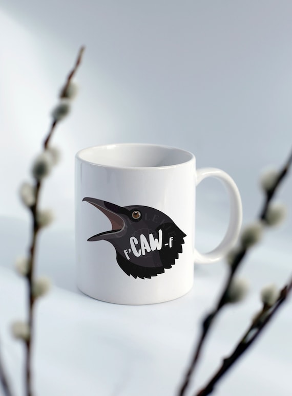 Crow Lover Mug, Corvid Mug, Crow Coffee Mugs, Gifts for Bird Lovers, Funny Coffee Mug, Crows and Ravens, Birdwatching Gift