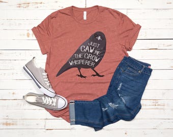 Crow Friend T-Shirt, Corvid Tee, Unisex Shirts, Gifts for Bird Lovers, Cute Shirt, Crows and Ravens, Birdwatching Gift
