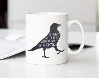 Crow Lover Mug, Corvid Mug, Crow Coffee Mugs, Gifts for Bird Lovers, Funny Coffee Mug, Crows and Ravens, Birdwatching Gift