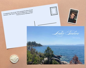 Lake Tahoe Postcard NEVADA USA