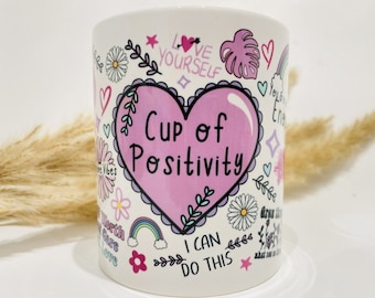 Positive Affirmation Mug - Self Love Mug - Motivational Mug - Mental Health - Affirmation - Wellbeing - Coffee Mug - Morning Mindset Mug