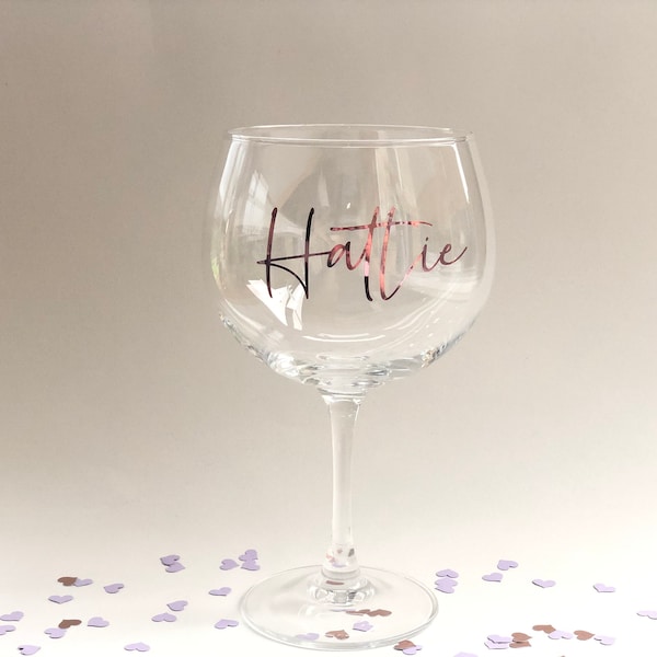 Personalised Gin Glass