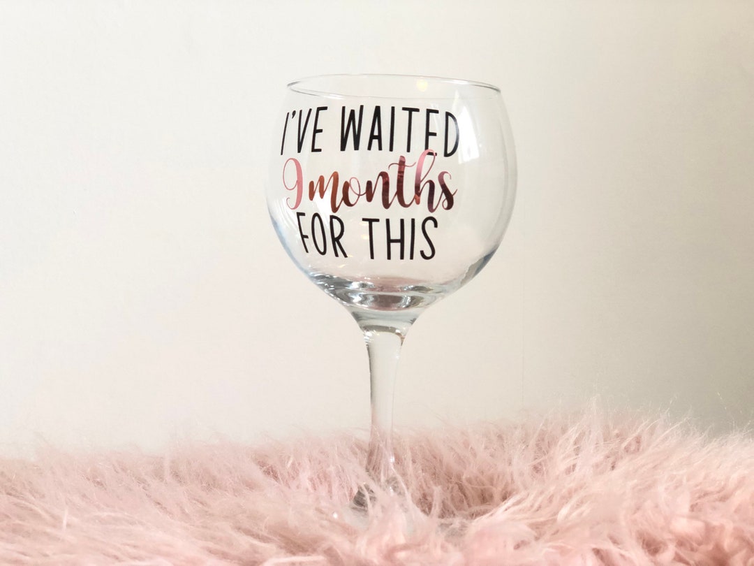 Pregnancy Gin Glass New Mum Gin Glass Baby Shower Gift New Born Gift