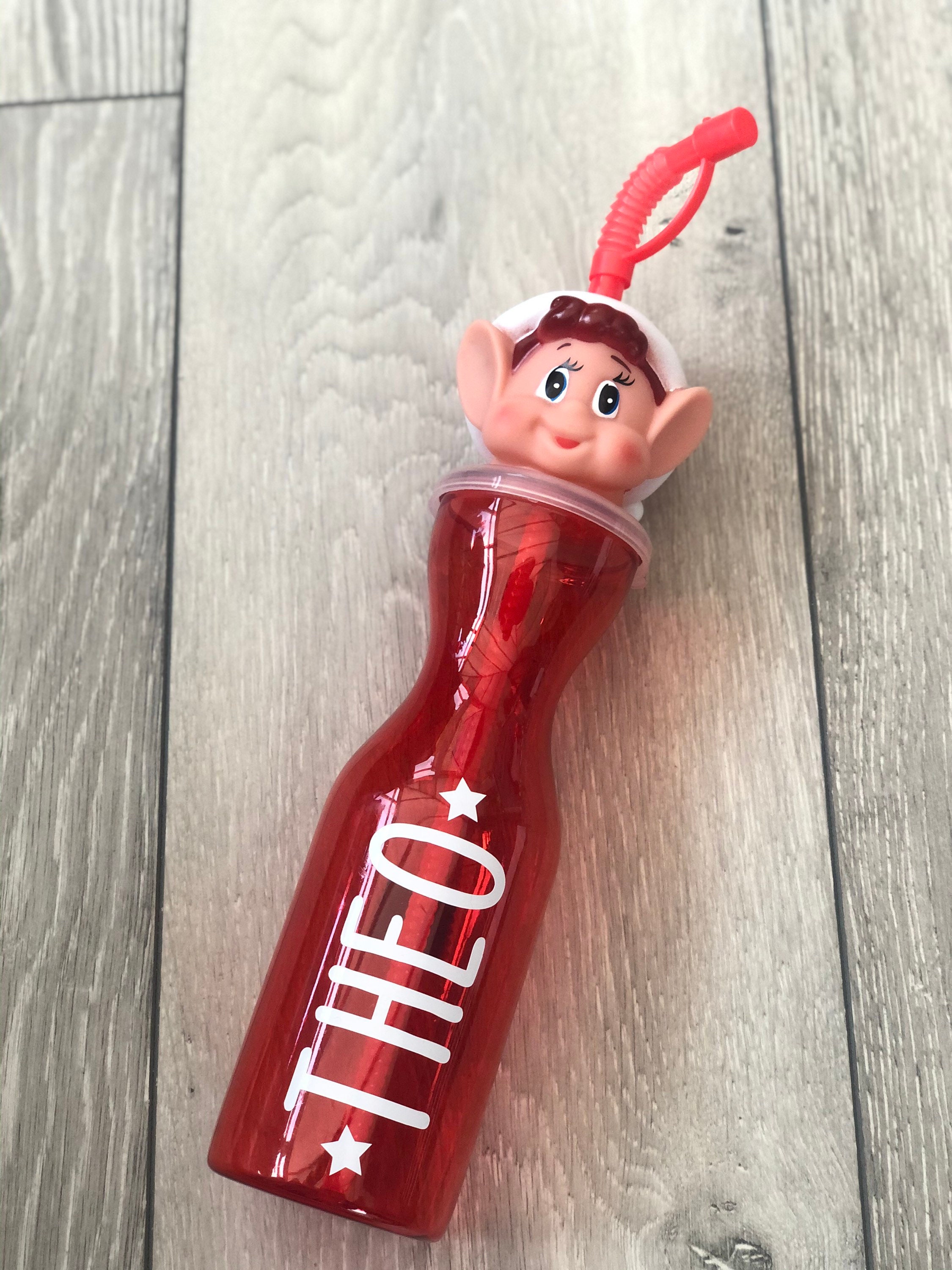 Personalised Elf Bottle Christmas Drink Bottle Water Etsy