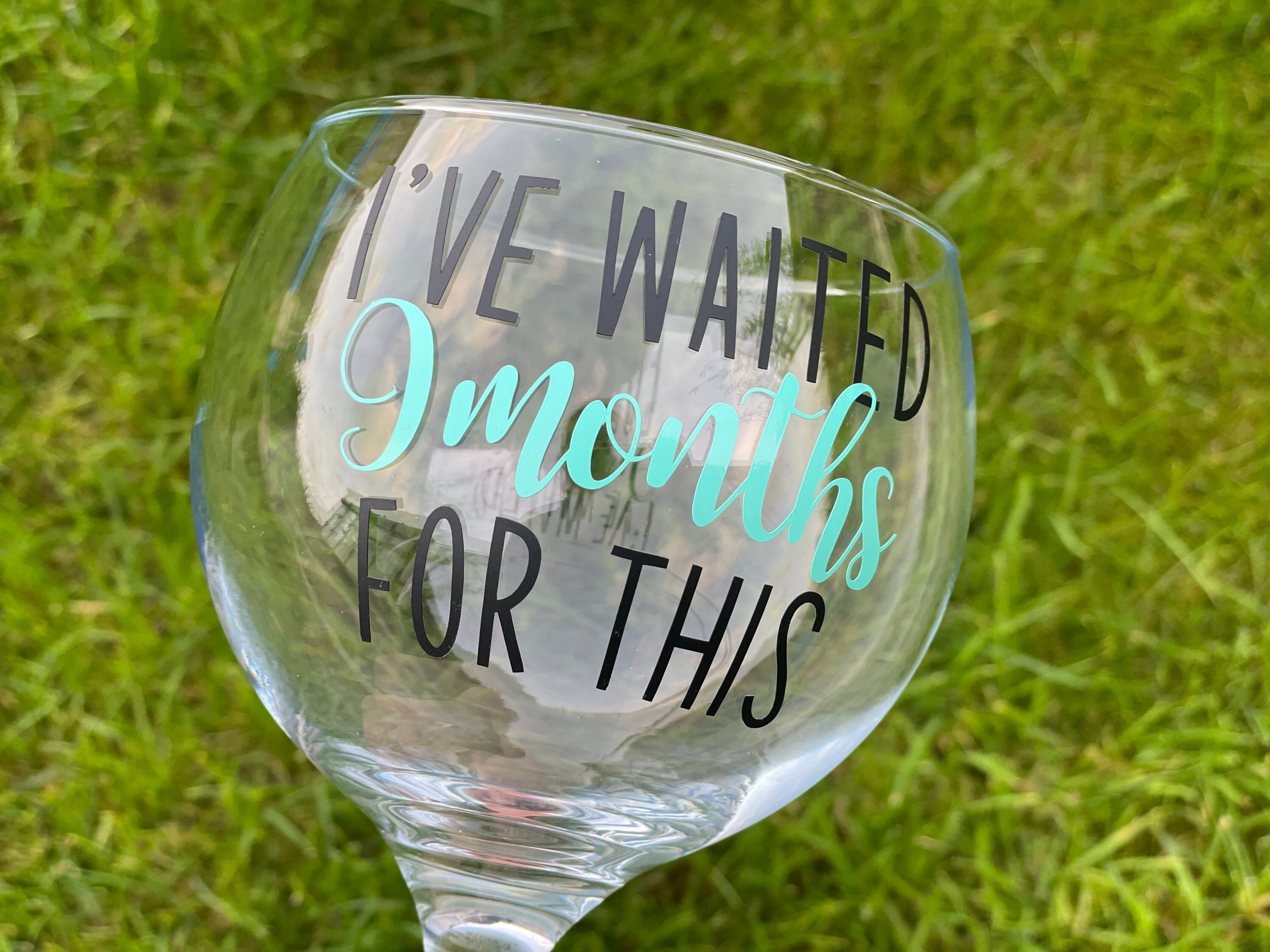 Pregnancy Gin Glass New Mum Gin Glass Baby Shower Gift Etsy UK