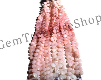Pink Opal Faceted Flowers BLF57 Pink Opal Briolettes Pink Opal Fancy Briolettes Flowers