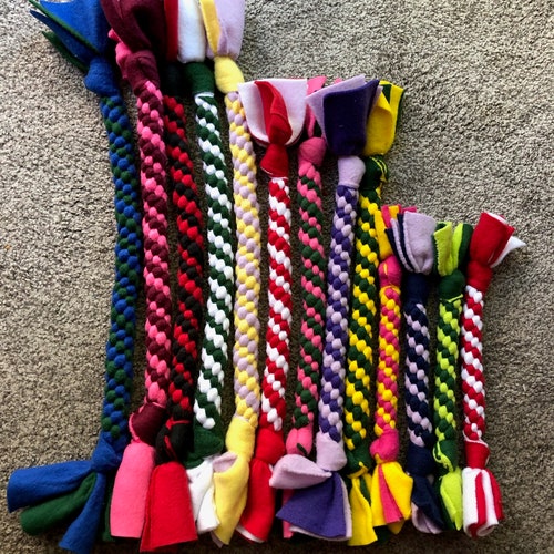 Durable Fleece Tug Dog Toys Etsy