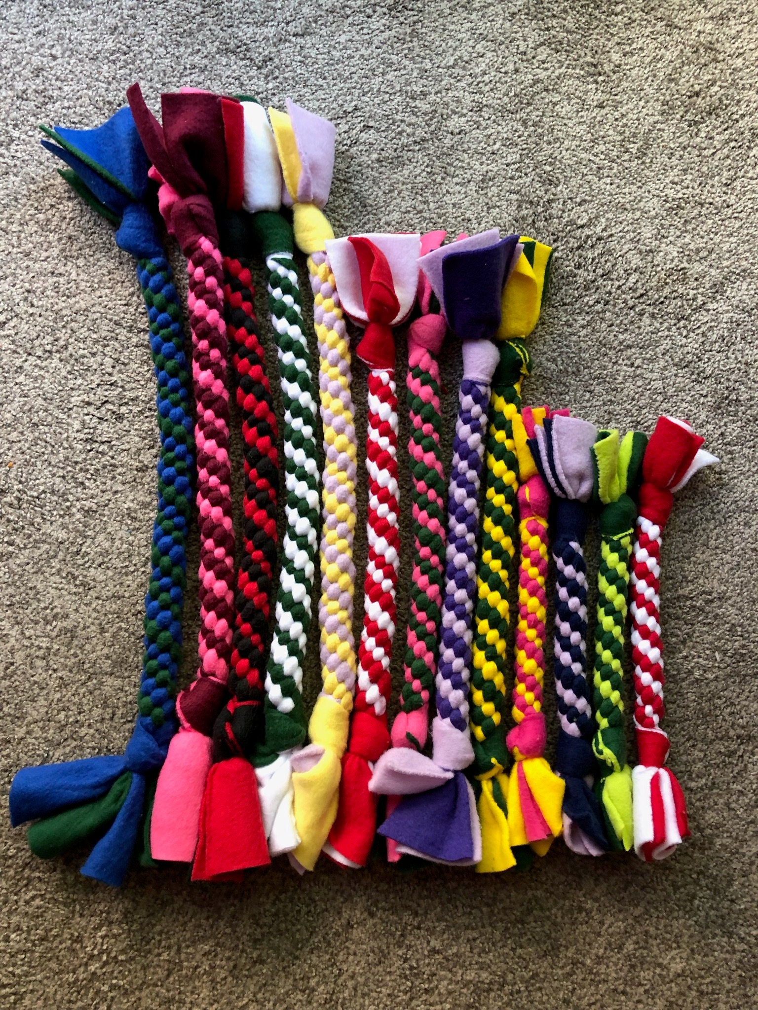 Fleece top dog tuggies
