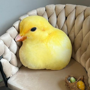 Easter Chick pillow / chicken pillow / easter decor / spring decor / Küken kissen / poule poussin Oreille