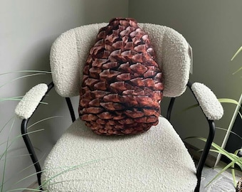 Pine cone pillow / pine shape cushion / forest decoration / Tannenzapfen / woodland decor