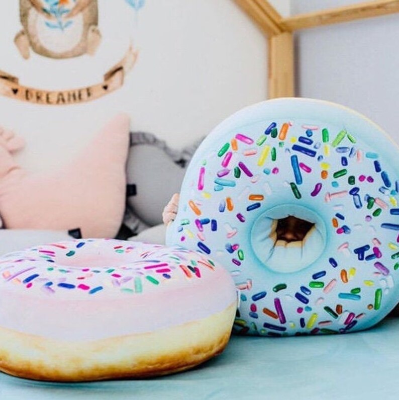 Donut Pillow / Giant Pink Donut / Giant Big size 45 cm Donut / Etsy