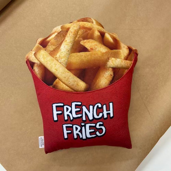 French Fries Pillow Food Pillow Food Gift Fries Pillow Plushie Pillow Fast Food Pillow Etsy Canada