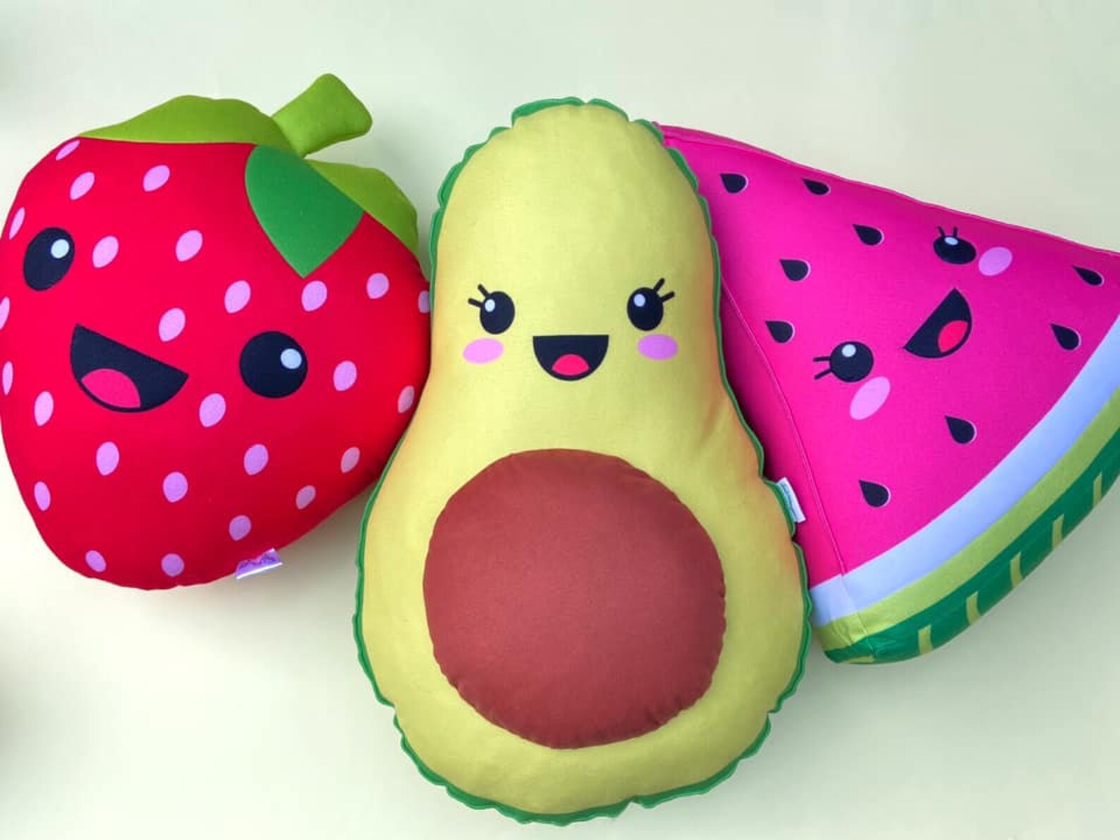 Strawberry Pillow / Cute Pillow / Kawaii Pillow / Cushion Etsy