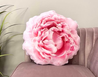 Peony pillow / peony flower / pink flower pillow / pink peonies / flower cushion / peony rose / peony cushion /