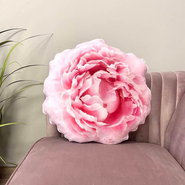 Peony pillow / peony flower / pink flower pillow / pink peonies / flower cushion / peony rose / peony cushion /