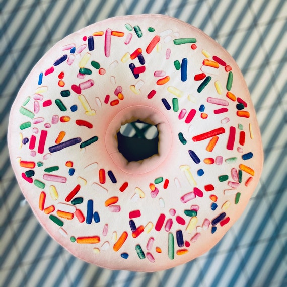 Big Pink Donut Pillow / Doughnut Pillow / Donut Cushion / Food Pillow /  Donut Pink / Donut Decoration 