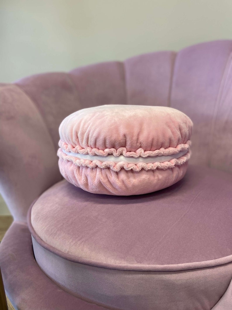 Macaroon Pillow / Pink Macaron Pillow / Plush Macarons / Etsy