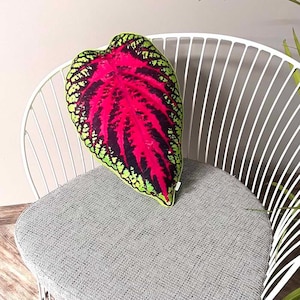 coleus leaf pillow