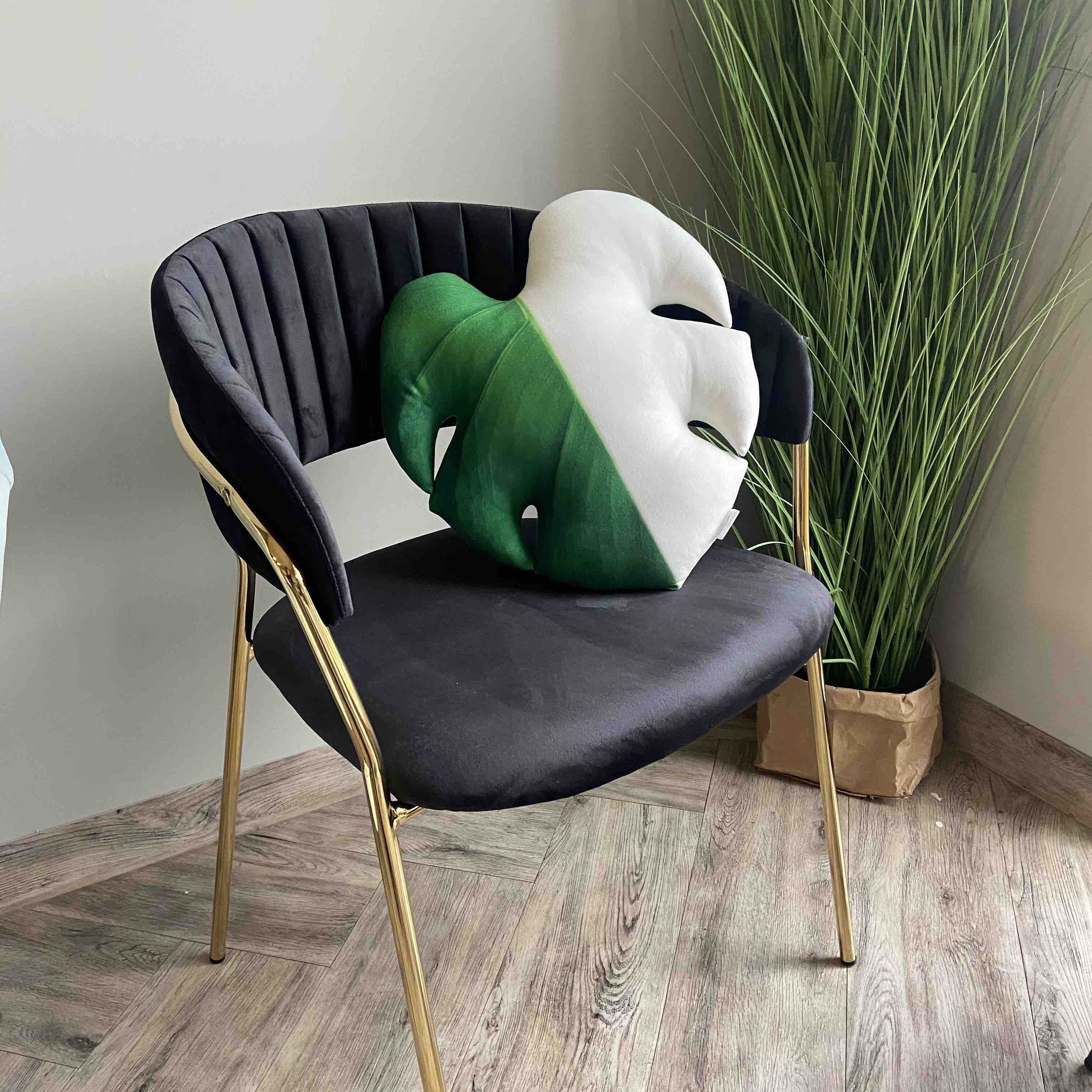 monstera pillow