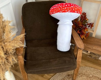 Rotes Fliegenpilz-Pilz-Kissen - Woodland Forest Decor