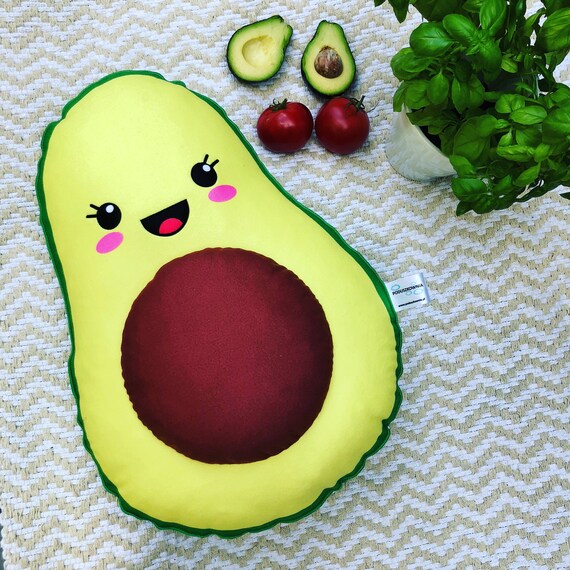 cute avocado pillow