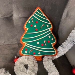 Christmas tree green shaped pillow / christmas tree cushion / christmas decorative pillow / christmas tree ginger pillow / xmas tree cushion