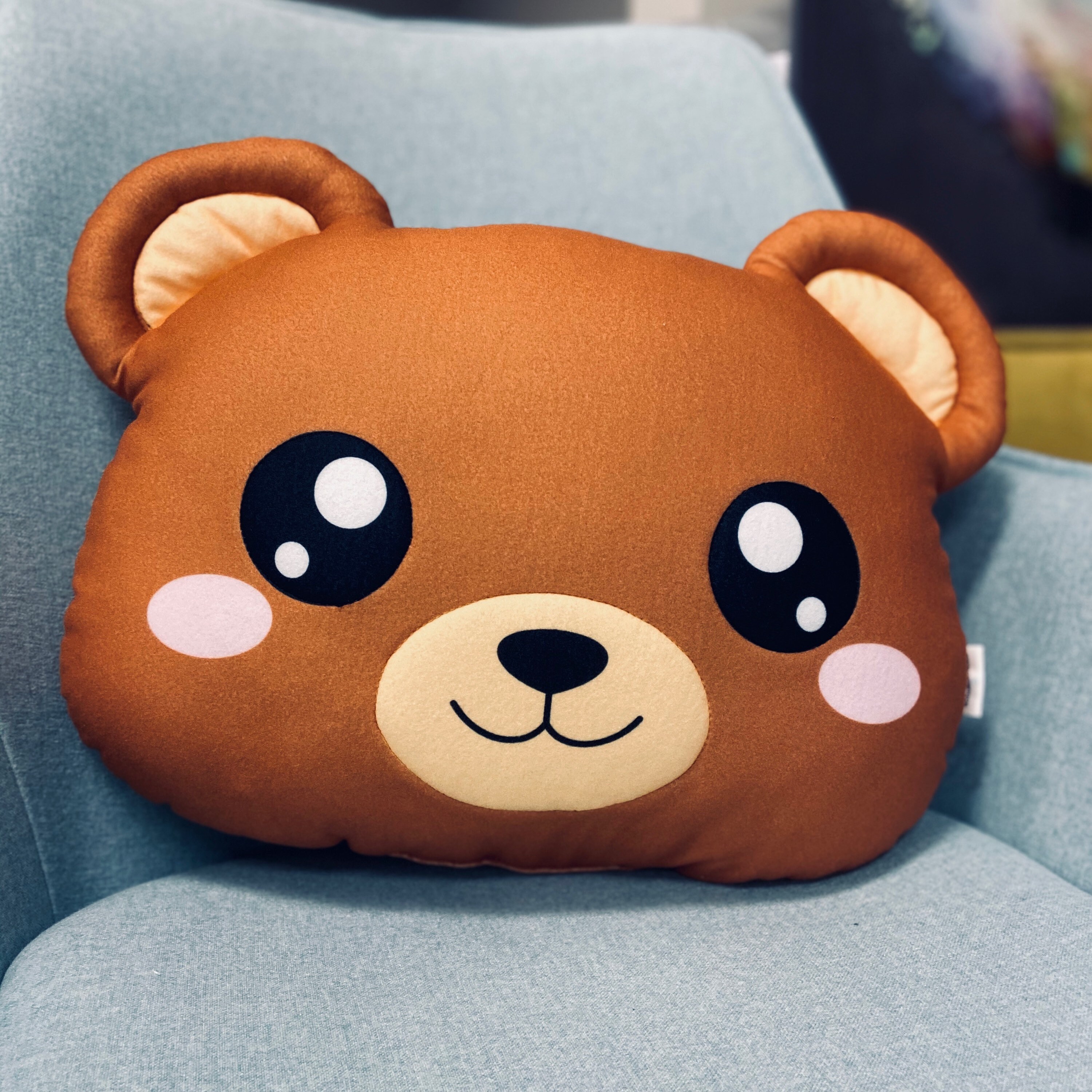 Bear Pillow / Kawaii Bear pillow / Cushion / Cute pillow / Etsy