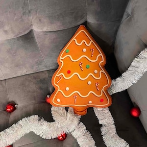 Christmas tree pillow / christmas tree shaped cushion / christmas decoration  / christmas tree decorative pillow / ginger cushion