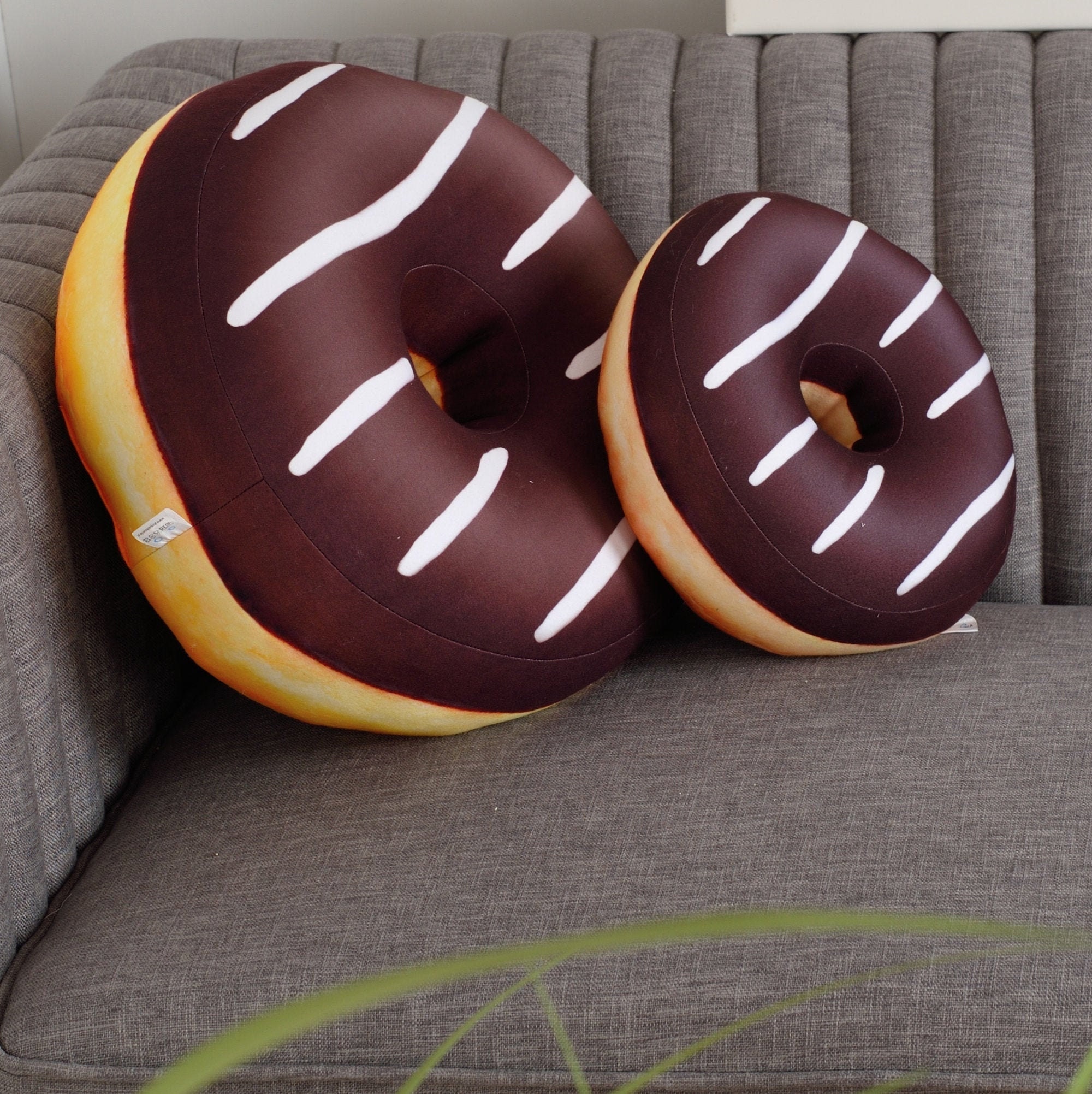 Donut Pillow Small / Chocolate Donut / Doughnut Cushion / Food Pillow /  Kids Room Pillow / Cute Donut Pillow 