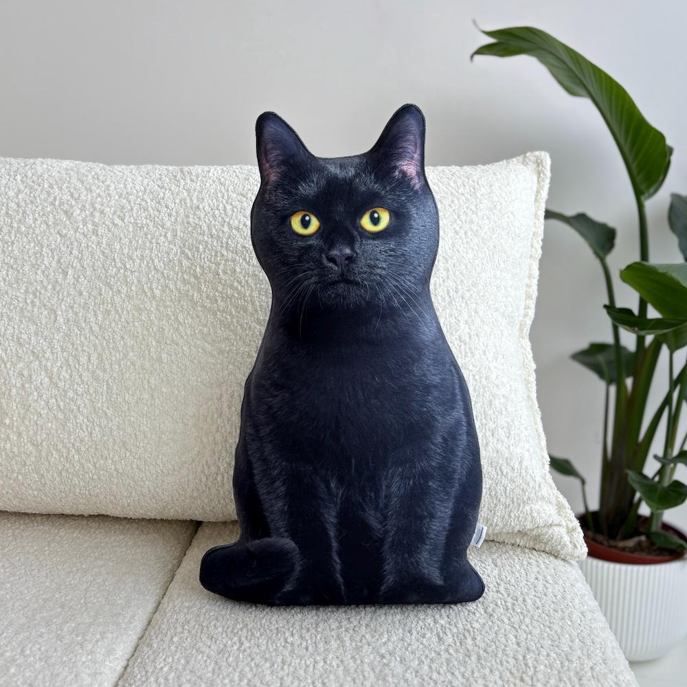 Black Cat Pillow, Pet Pillow 3d, Cats Lover Gift - Etsy