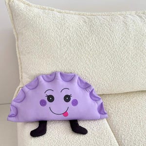 pierogi / Happy blueberry pierogi pillow / smile pierogi / pierogi lover gift / pierogi gift / polish gift / dumplings