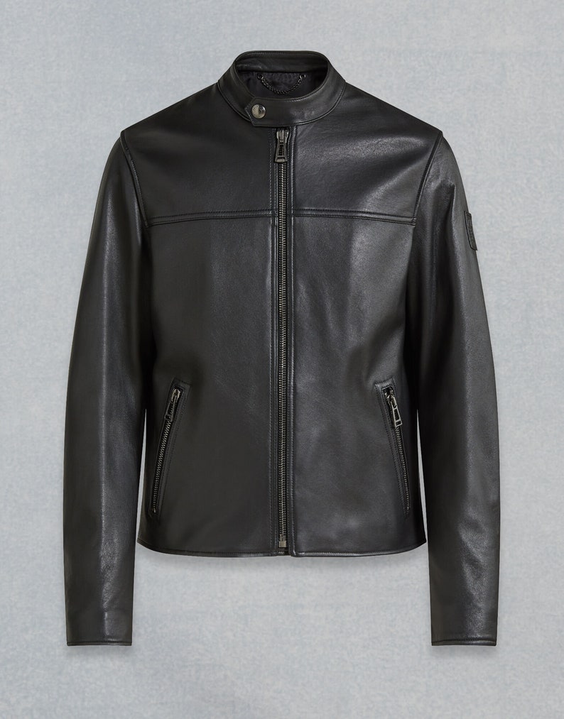 Guaranteed delivery within 4 working days after dispatch Designer genuine leather Handmade Man Leather Jacket