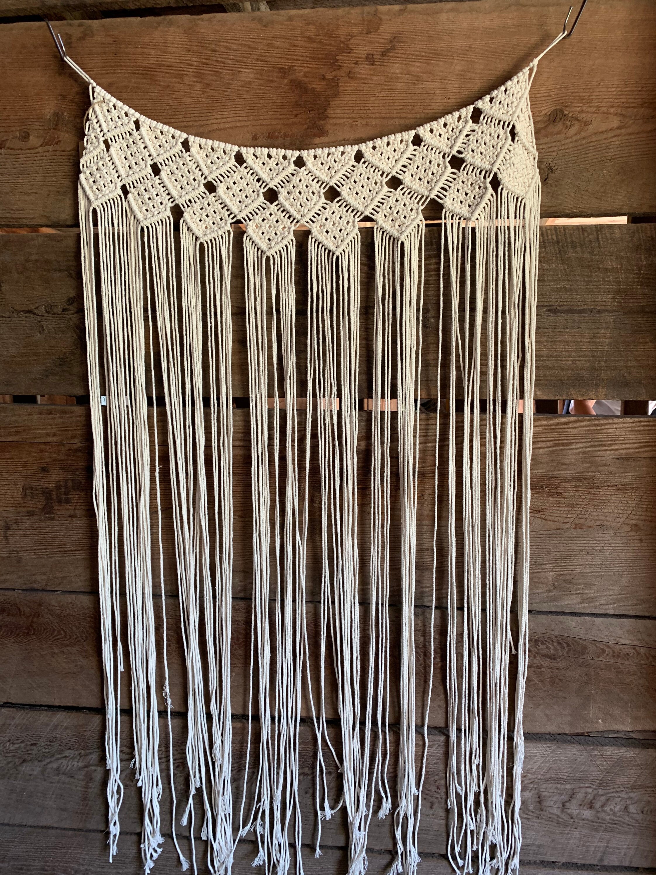 Macrame Banner Macrame Wedding Decor Boho Wedding Decor Etsy