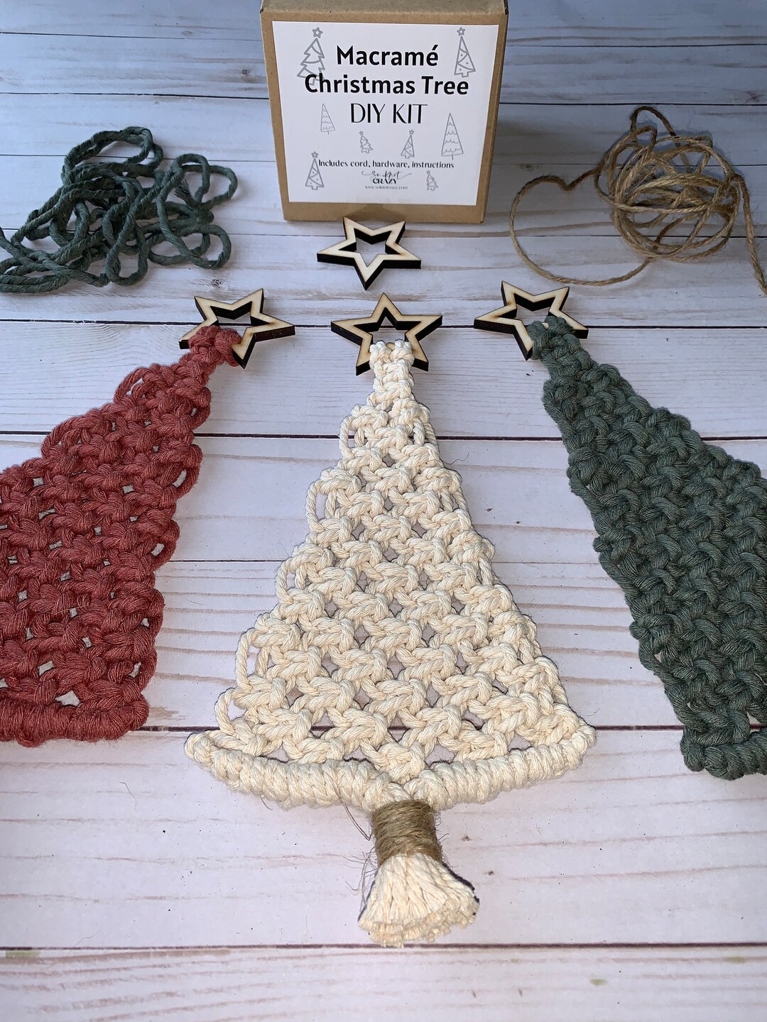 Macramé Christmas Tree DIY Kit DIY Macramé Christmas Craft Kit Boho